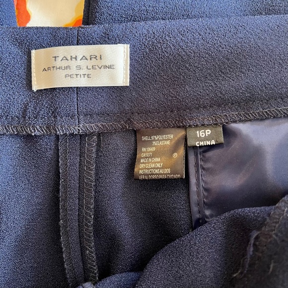 TAHARI ARTHUR S. LEVINE PETITE Wide Leg Dress Pants - Picture 5 of 11